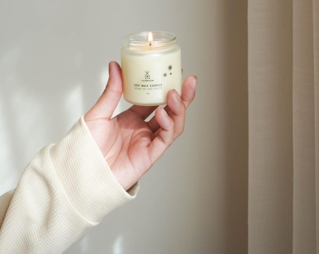 泰國 Farmhom Soy Wax Candle 大豆果香無煙蠟燭 95g
