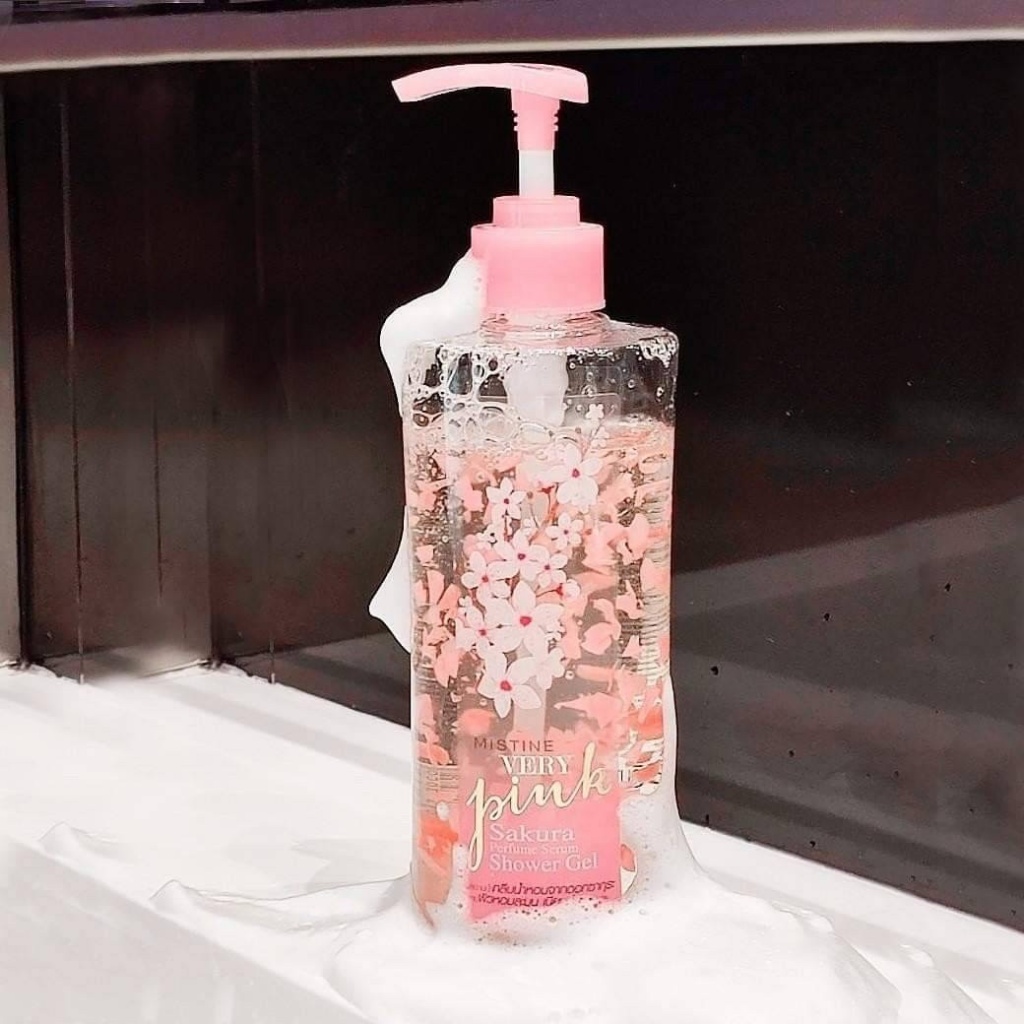 泰國 Mistine Very Pink 櫻花香水花瓣沐浴露 400ml