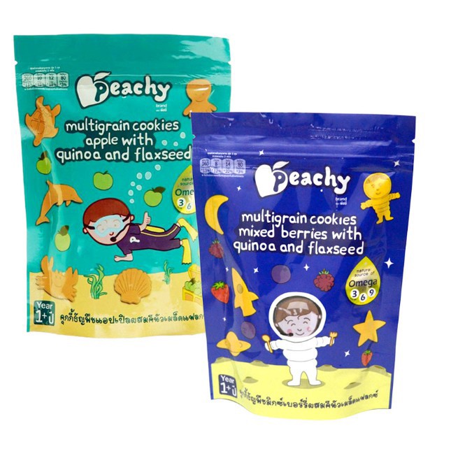 泰國??Peachy多穀物餅乾50g