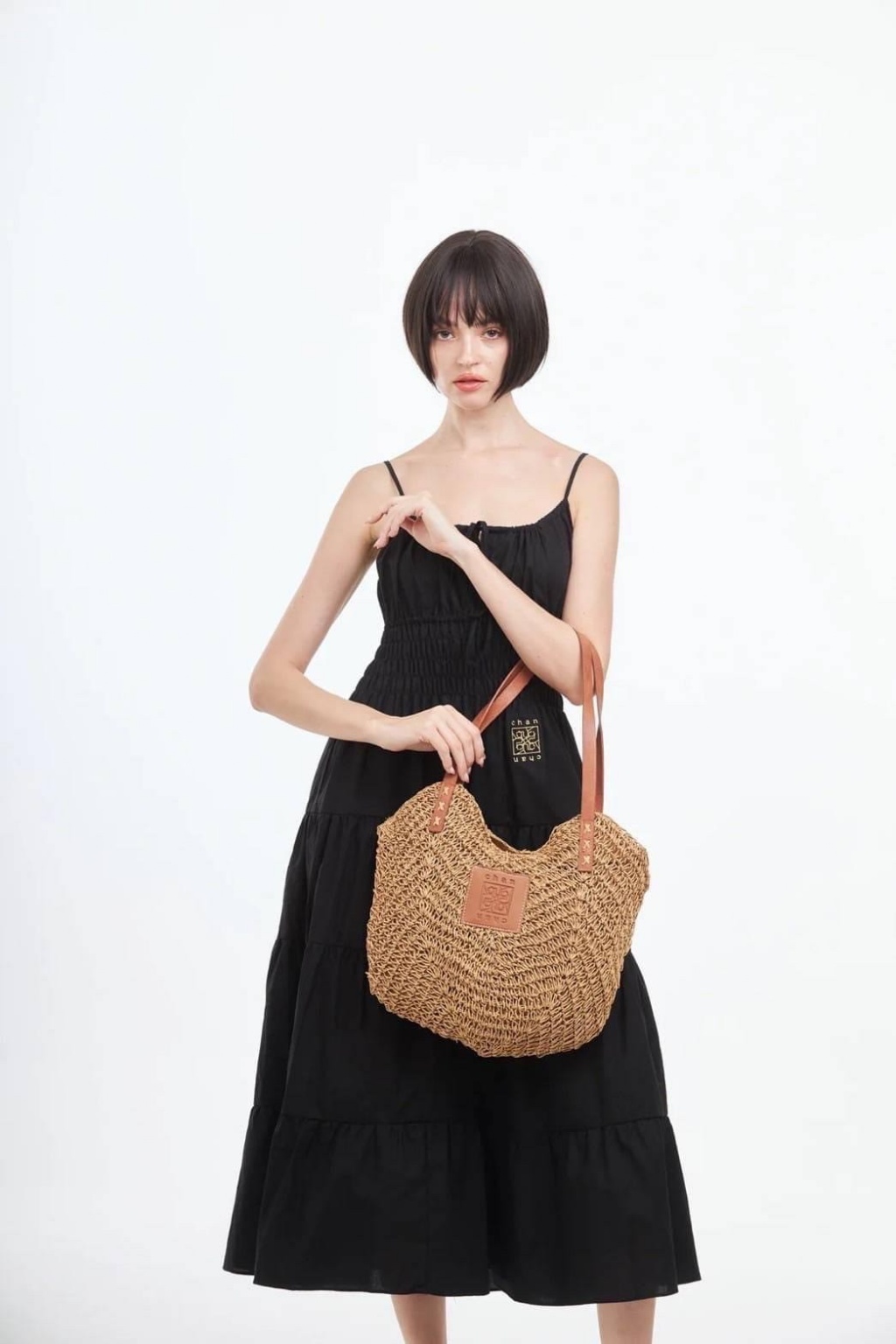 泰國?? Chan 心型編織肩背包