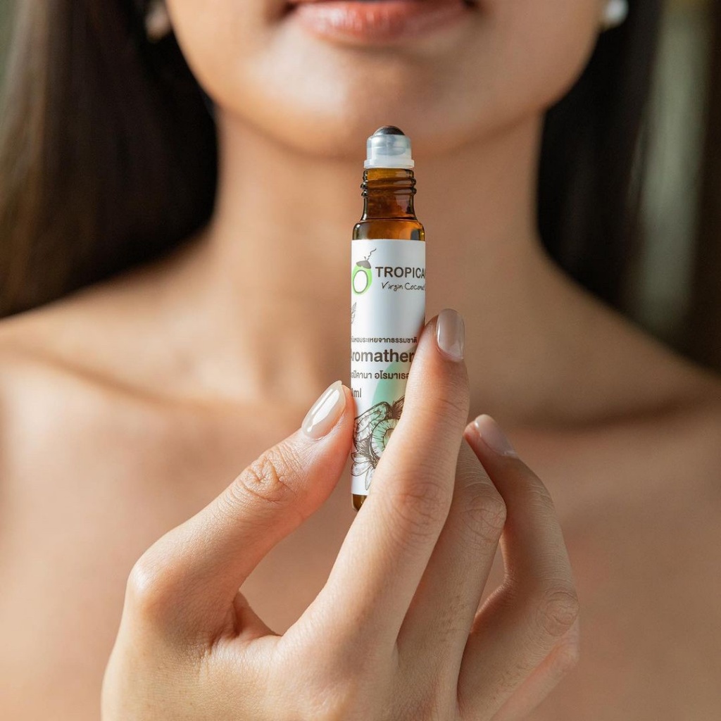 泰國??香薰椰子精油薄荷滾珠棒10ml