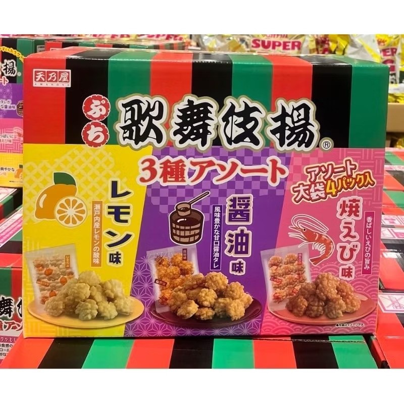日本??好市多天乃屋歌舞伎揚迷你綜合仙貝60袋