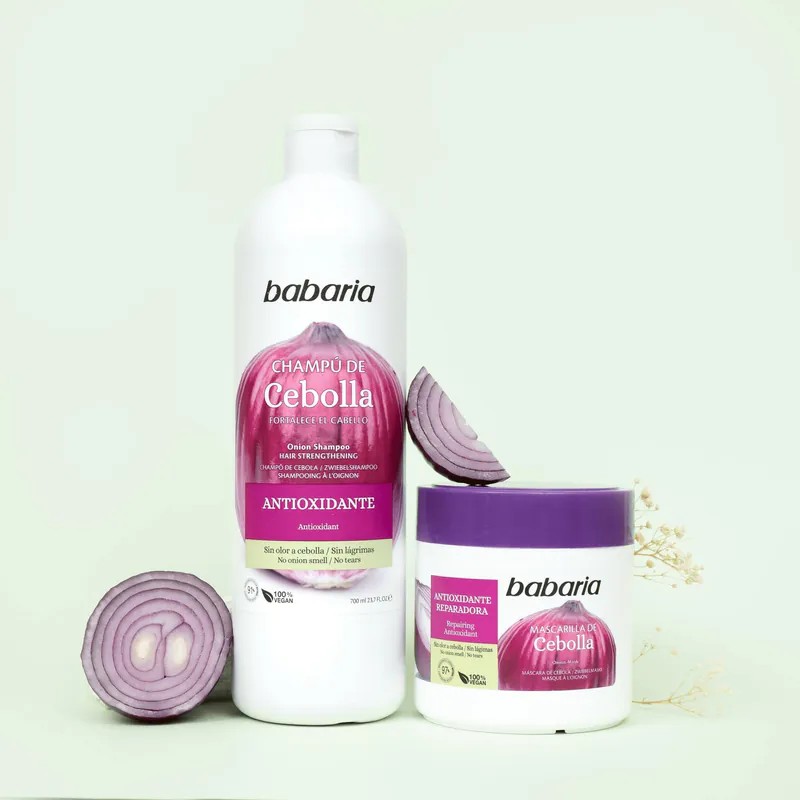 ?西班牙babaria 洋蔥抗氧化護髮膜&洗髮露?
