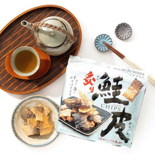 日本MD炙燒薄脆鮭魚皮片32g