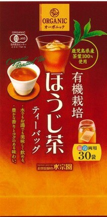 日本水宗園有機種植的焙茶袋泡茶30袋