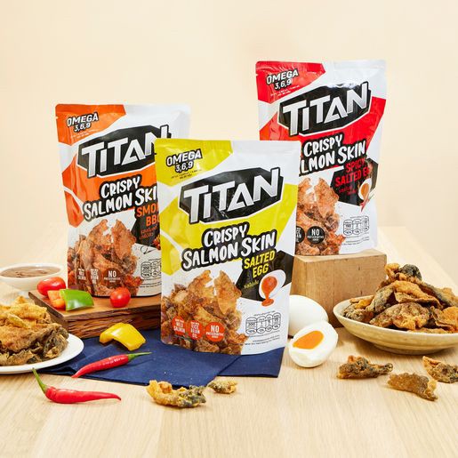 泰國??TITAN 脆炸鮭魚皮