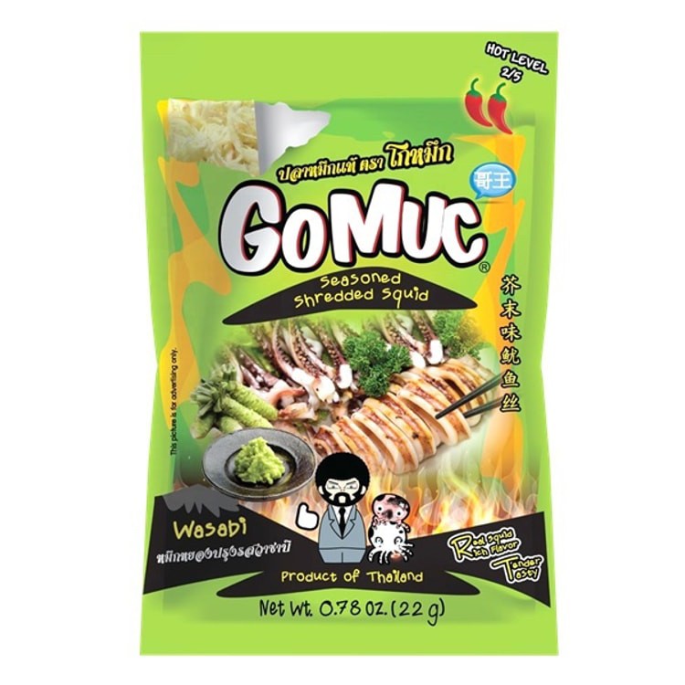 泰國🇹🇭GoMuc 山葵味魷魚絲22g「一組2包」