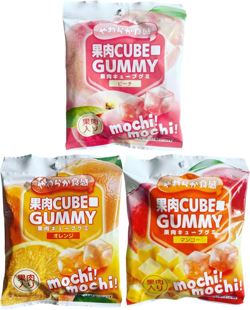 日本CUBE柔軟果肉立方軟糖「一組2包」