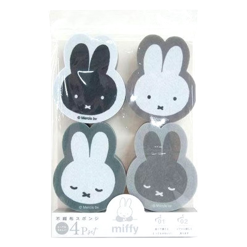 日本米菲兔不織海綿 4 件套