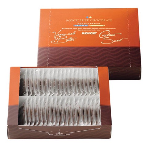 日本ROYCE 純巧克力 Pure Chocolate 巧克力片 40入