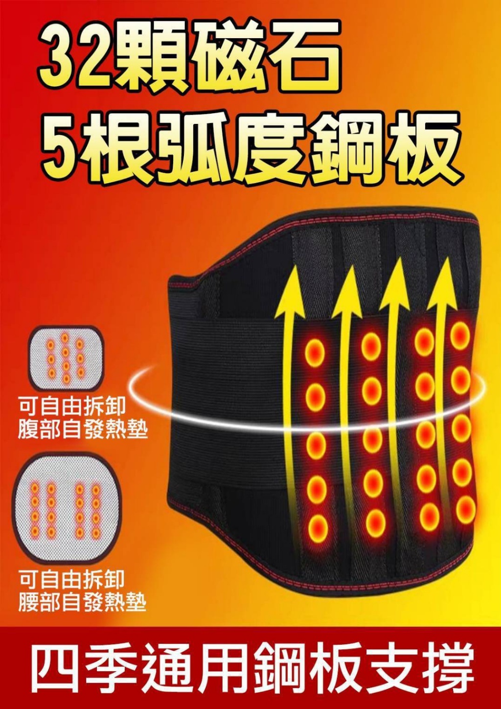 ?量子超導生物微電流石墨烯護腰-加強版?