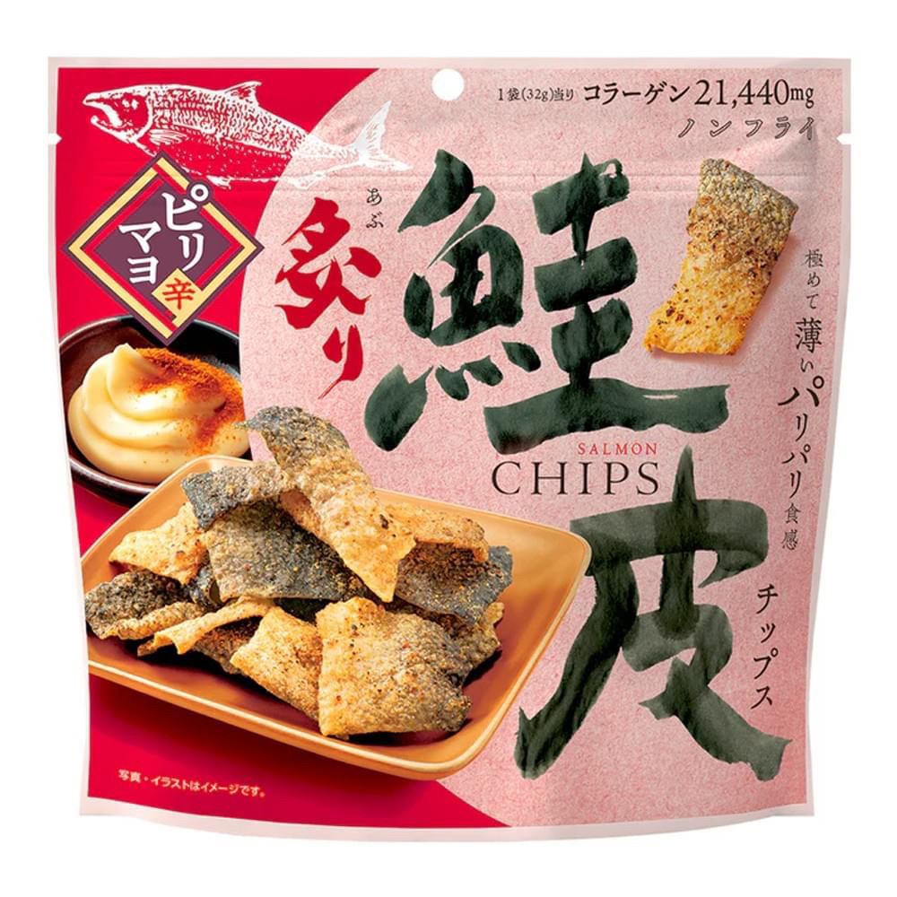 日本MD炙烤鮭魚皮佐辣蛋黃醬32g