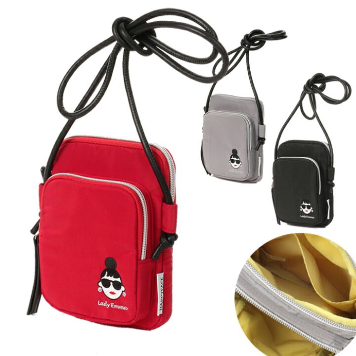 日本HAPPY FACE Lady Emma迷你防水刺繡小包