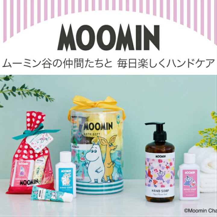 030856 日本MOOMIN 姆明 嚕嚕米 圓筒沐浴香氛禮盒