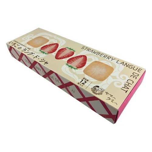 798291日本山與海 草莓口味貓舌餅乾 12片