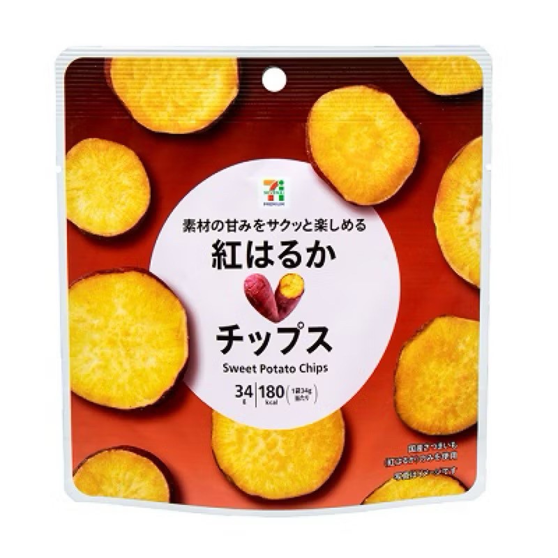 日本7-11限定紅春香地瓜薯片/地瓜條