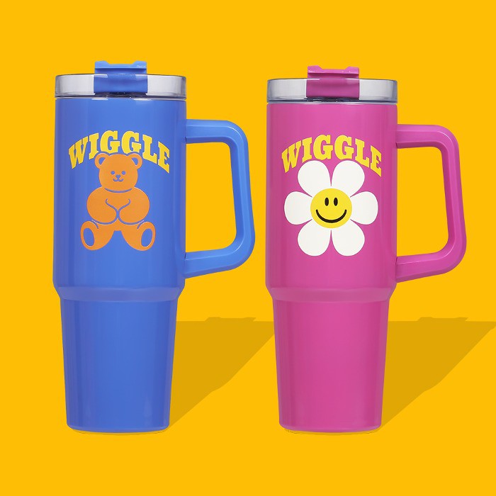 韓國??wiggle wiggle手持保溫保冰杯940m