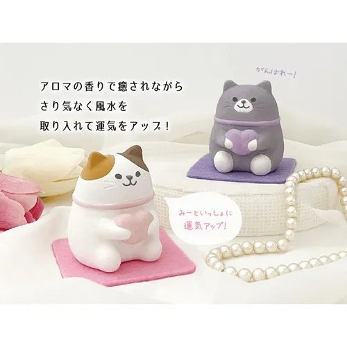 052258日本🇯🇵 Decole 風水貓 貓咪 擴香器
