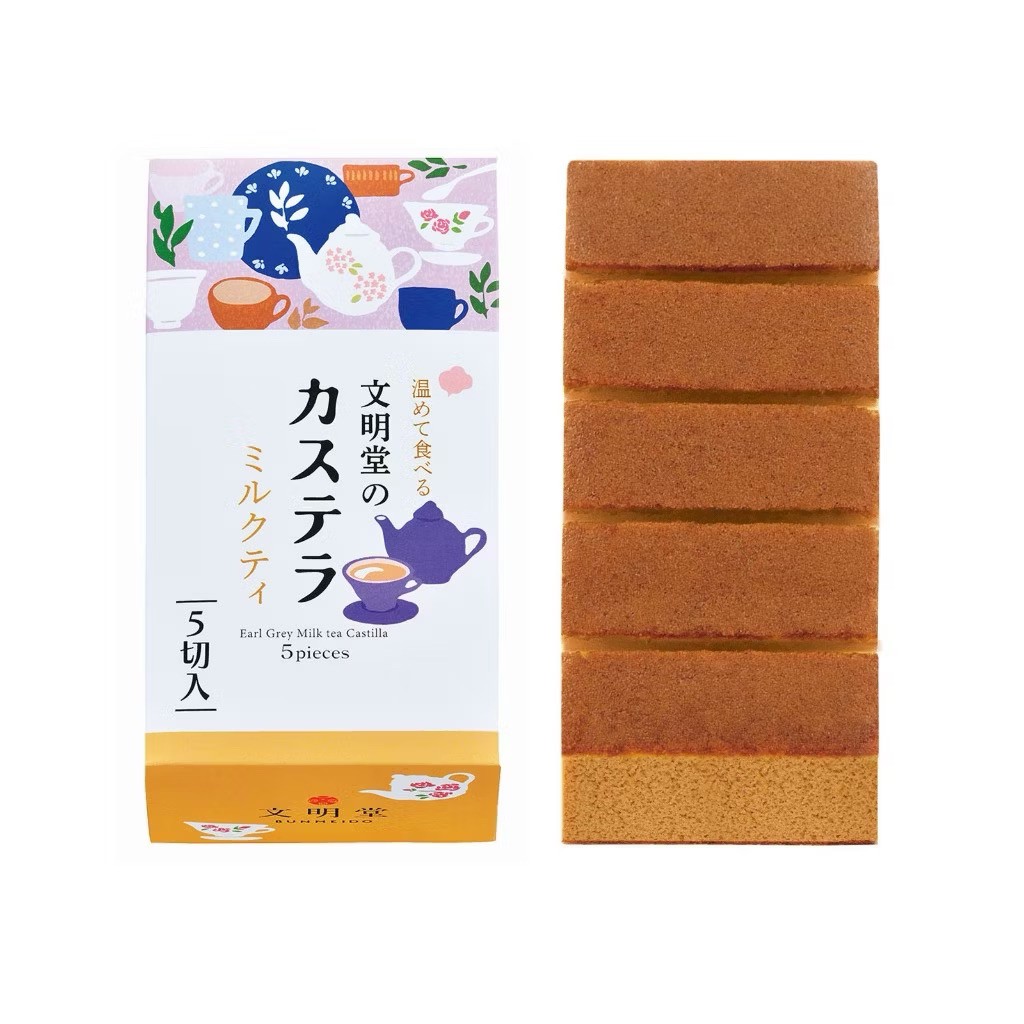 日本??文明堂 伯爵奶茶蜂蜜蛋糕5入