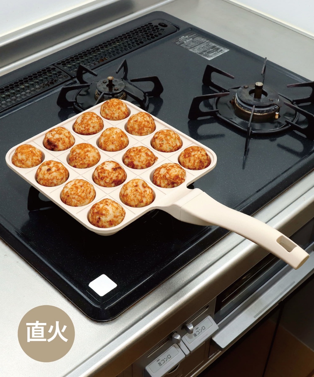 日本??直火專用章魚燒烤盤