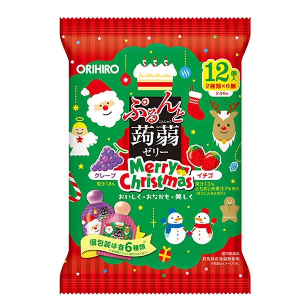 日本ORIHIRO?聖誕節限定蒟蒻果凍12入