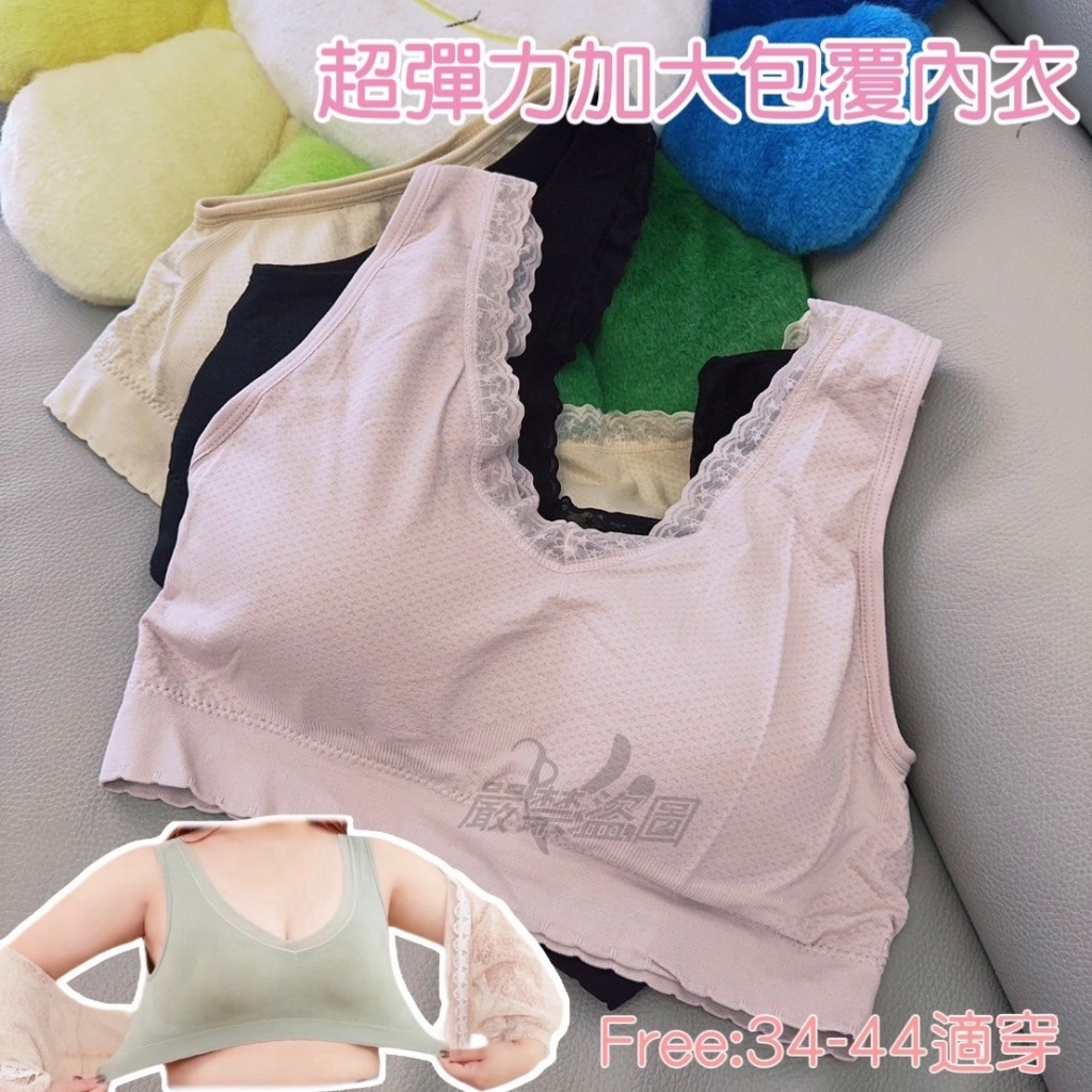 ⭐️肉肉女孩的福星⭐️超彈力加大包覆內衣3入組(三色各一)