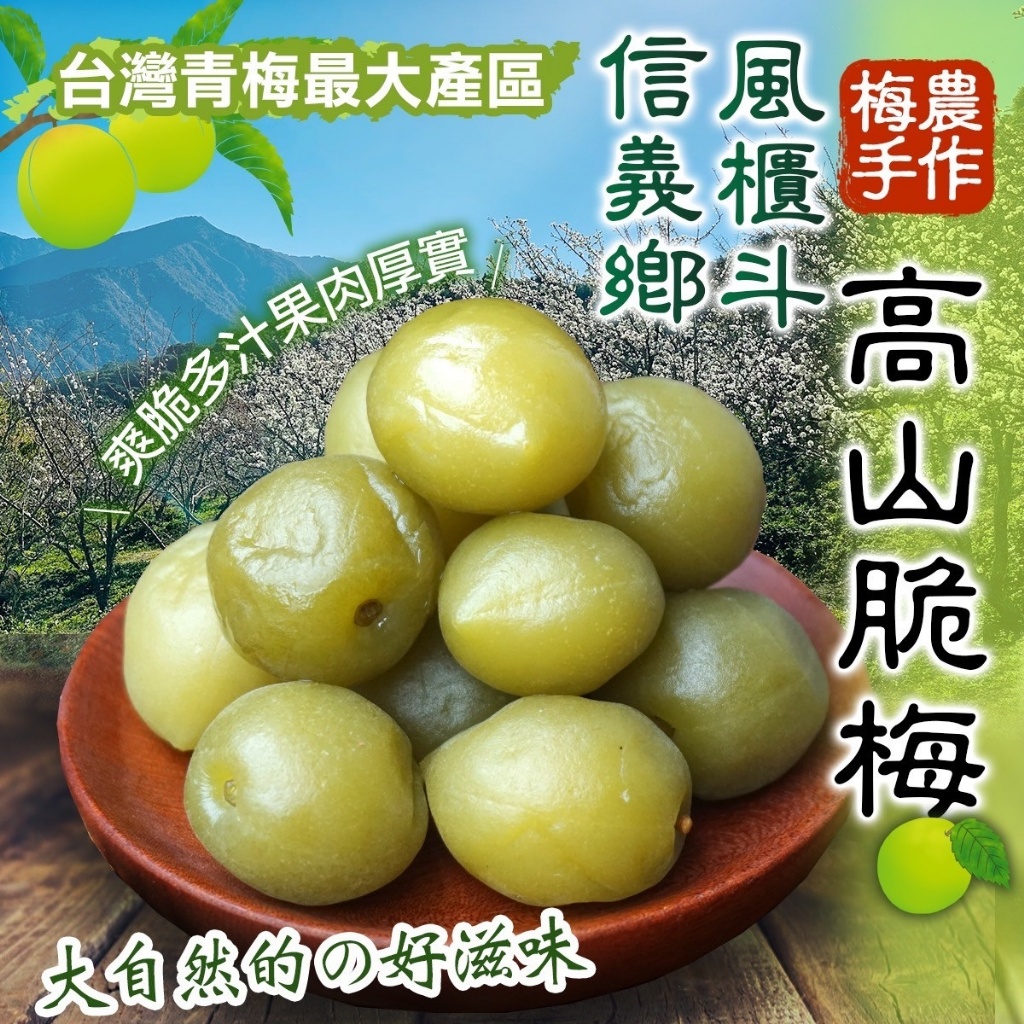 信義鄉風櫃斗🏔高山巨無霸脆梅 300g