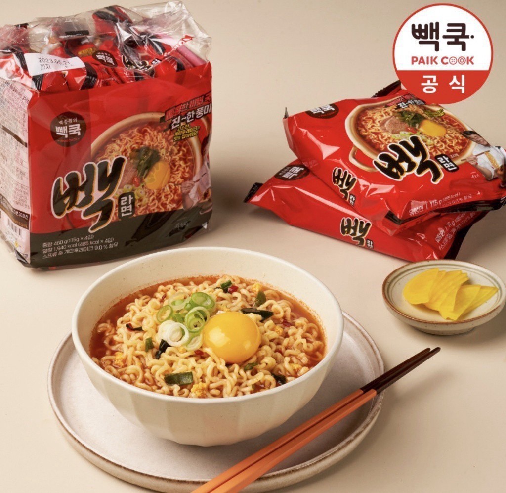 韓國??PAIK COOK 白種元特製泡麵 115g(4入）