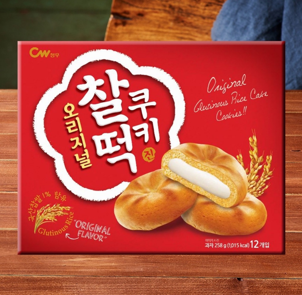 韓國??CW 年糕夾心餅乾258g