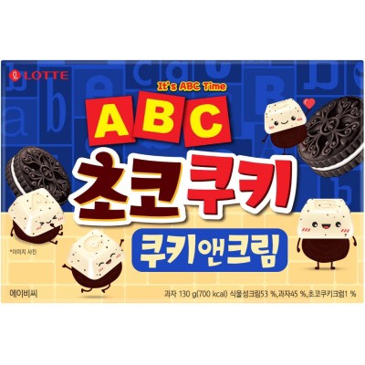 韓國🇰🇷樂天字母香草風味可可餅乾 130g