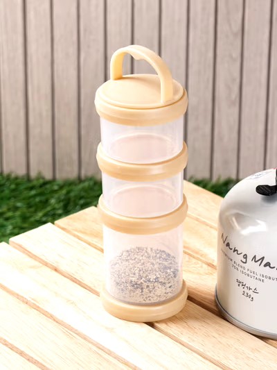 韓國??多層便攜式調味收納罐