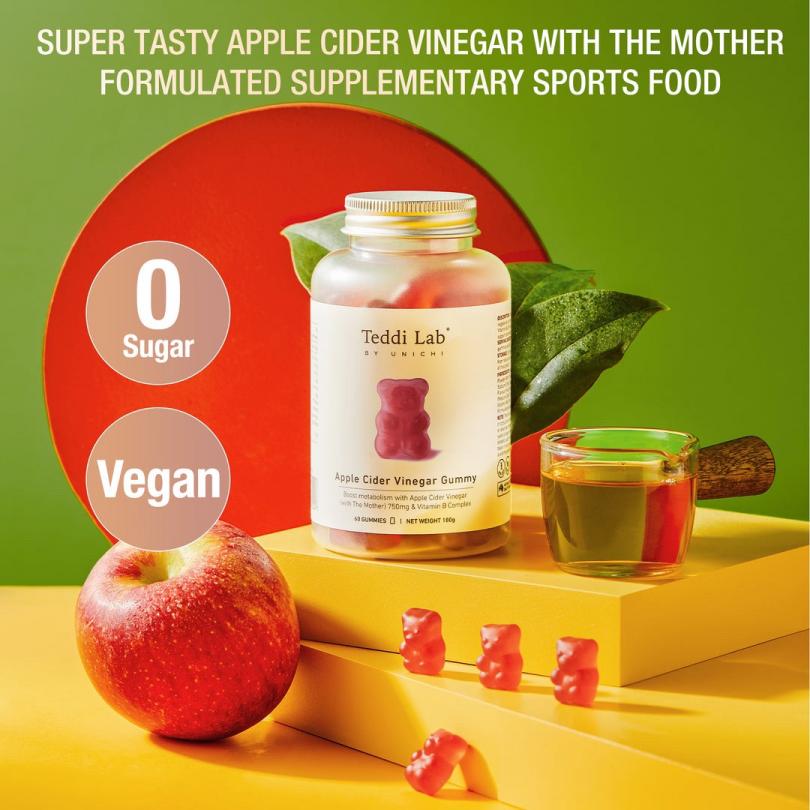 澳洲 Unichi Apple Cider Vinegar Gummy 蘋果醋小熊軟糖 60粒