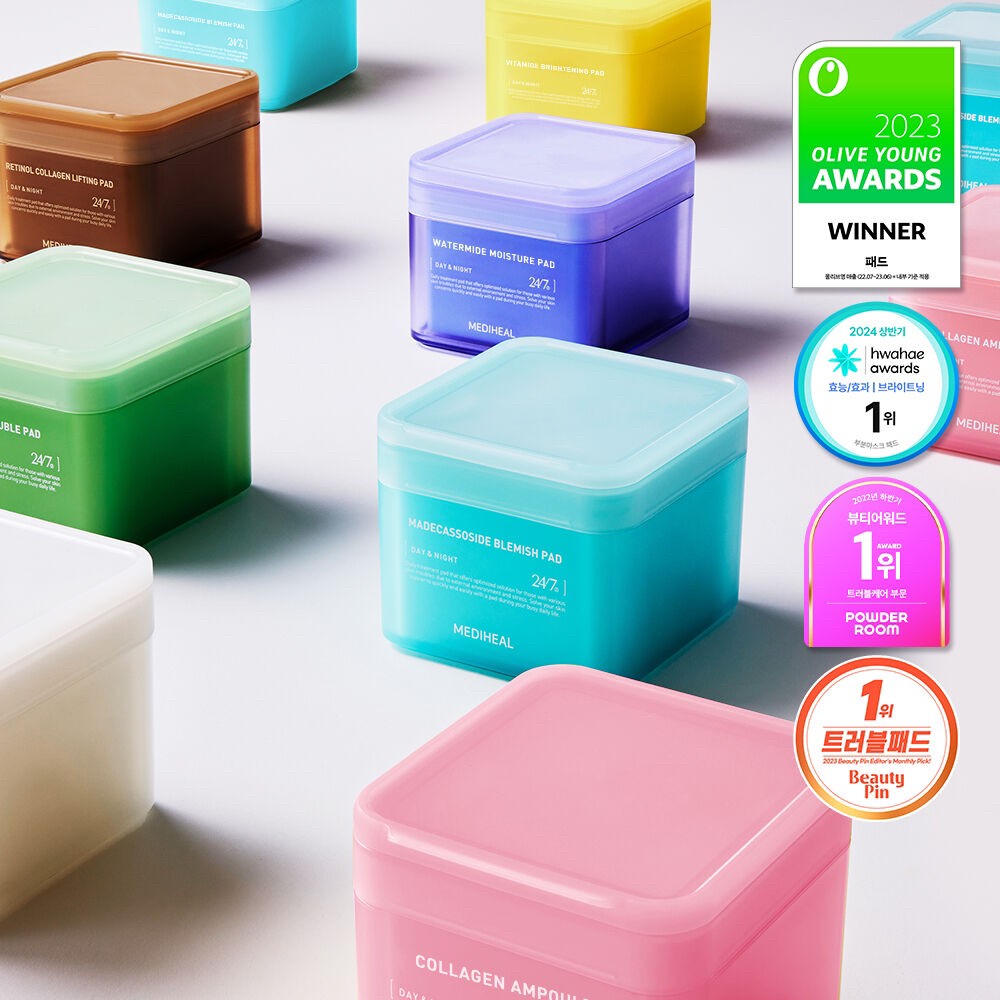 韓國?? 韓國MEDIHEAL 美迪惠爾 化妝水棉片100片