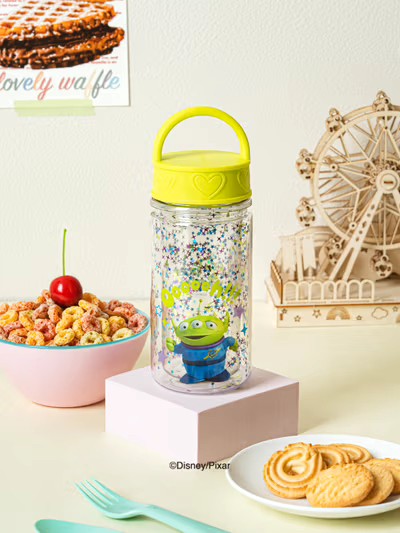 韓國??大創 Daiso 玩具總動員 閃亮雙層水壺 300ml