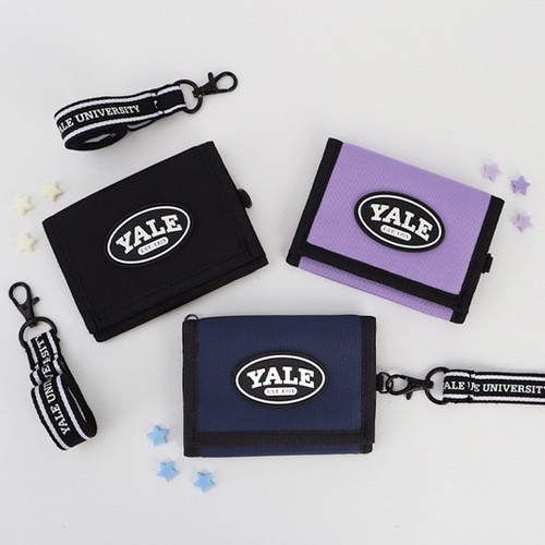 韓國??winghouse YALE 三折掛繩錢包