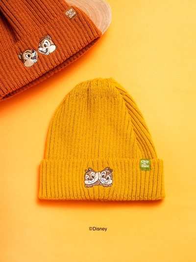 韓國??迪士尼奇奇蒂蒂秋冬暖感針織毛帽