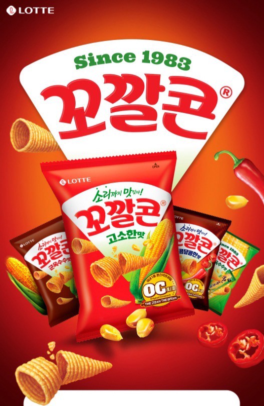 韓國??商品名稱：樂天香脆可口脆螺酥「一組2包」