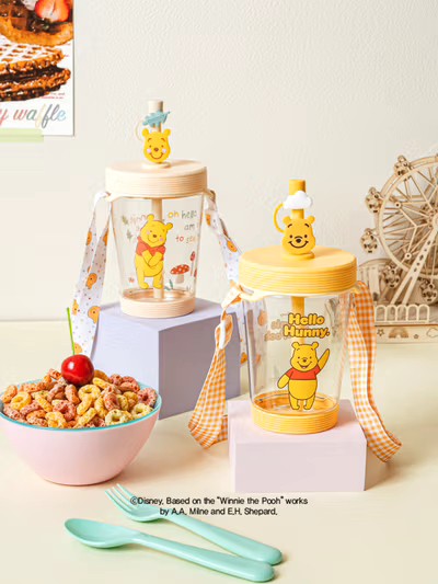 韓國?? 大創迪士尼卡通吸管杯500 ml