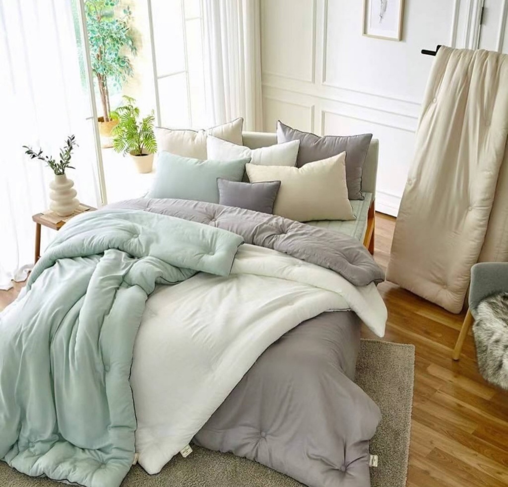 韓國??100%天絲 素色厚四季厚被