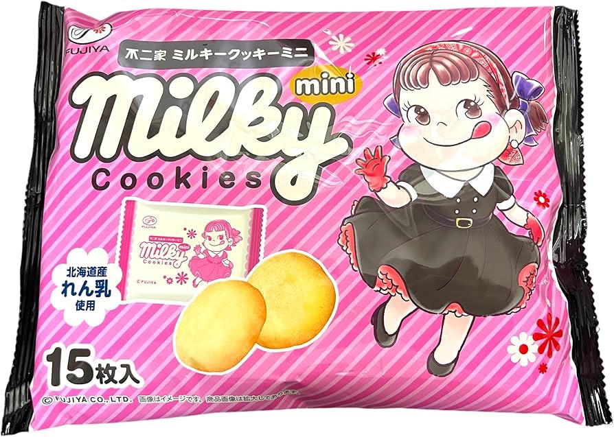 日本??不二家Milky北海道奶香迷你酥餅15入