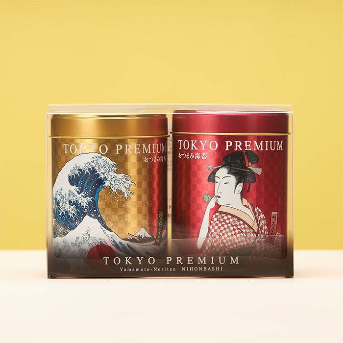 日本??山本海苔 浮世繪 鐵罐2入組