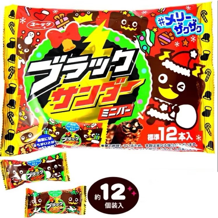 日本 ??有樂 製菓 雷神 聖誕節 限定 144g 12入