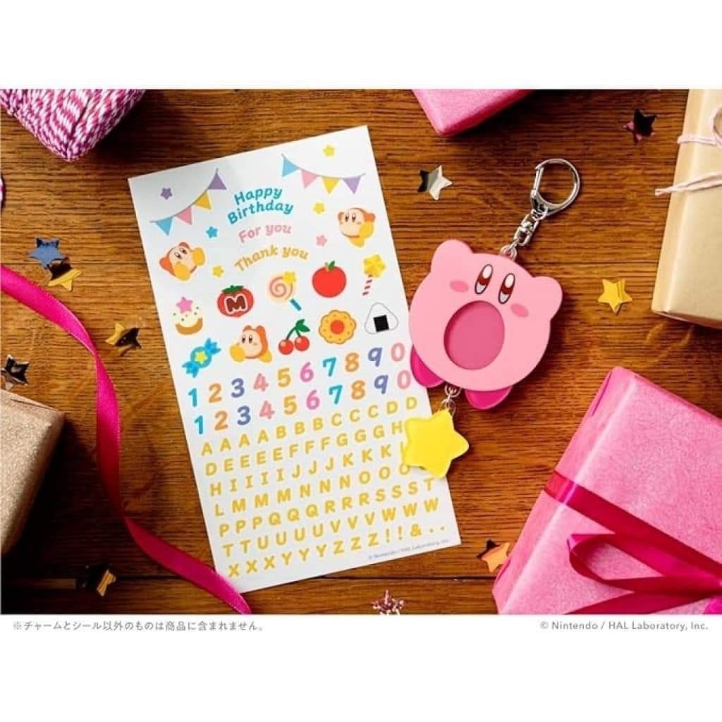 日本??星之卡比造型吊飾鑰匙圈（可愛星星款）+ 生日裝飾貼紙套裝
