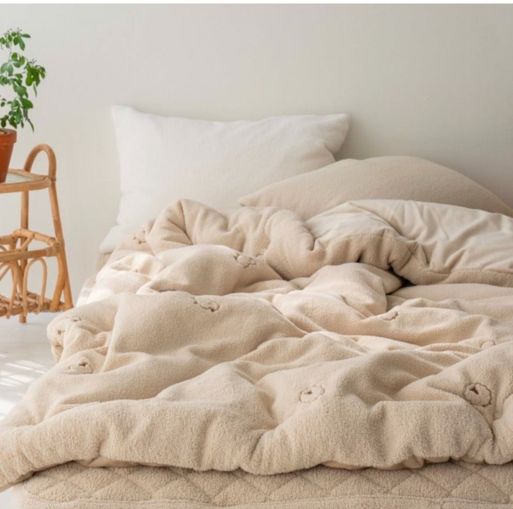 韓國?? 綿羊圈圈絨羊羔毛冬被