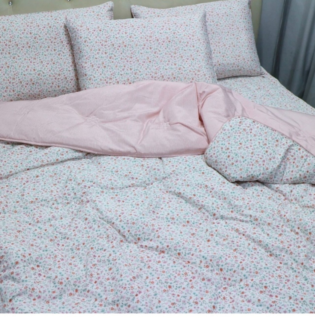 韓國?? 小碎花100%天絲膠原蛋白四季被