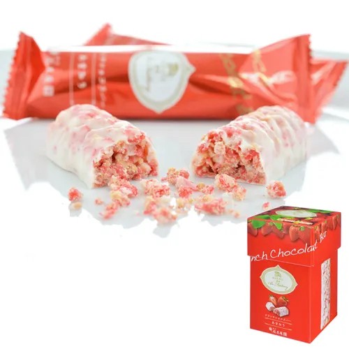 日本??博多・風美庵 あまおう草莓脆心巧克力棒 (6入)