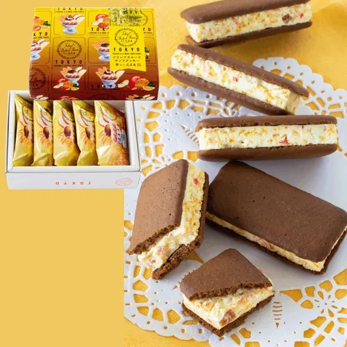 日本?? 東京風美庵 布丁奶油厚夾心三明治餅乾