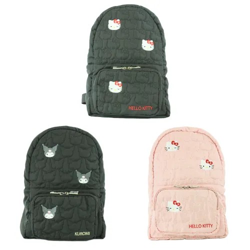 547030日本??三麗鷗人氣角色刺繡絎縫後背包