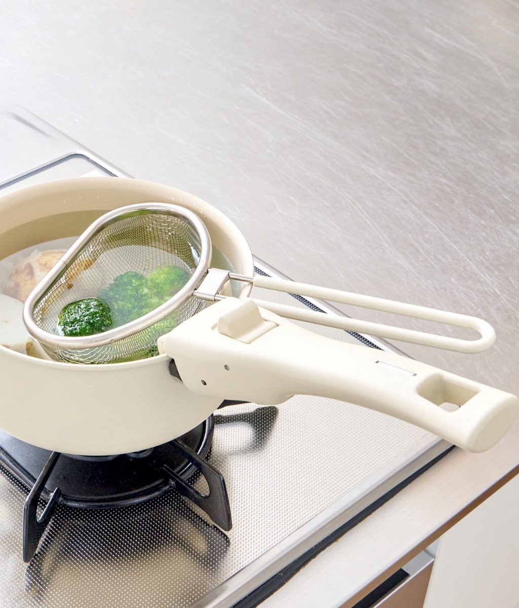 日本??輕便快速燙煮過濾籃｜KITINTO ちょい茹でザル