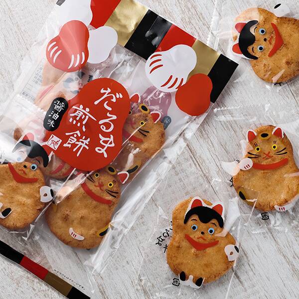 日本??達摩仙貝（醬油味）8片裝